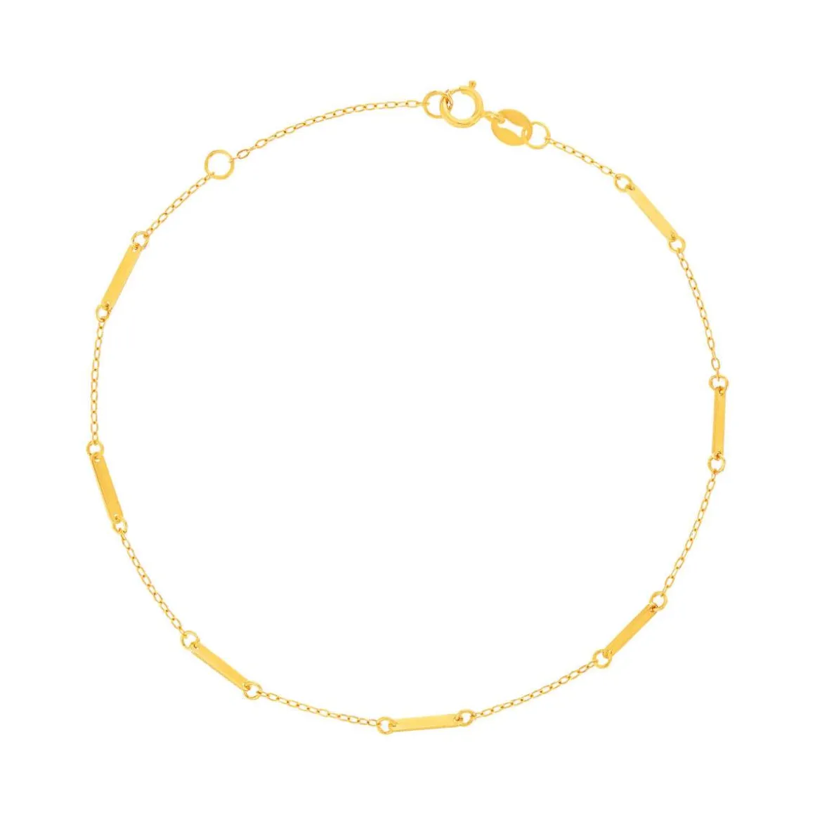 Bracelet or 375 jaune 18.5cm