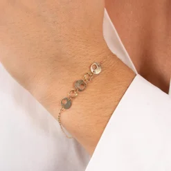 Bracelet or 750 jaune 19cm