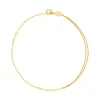 Bracelet or 375 jaune 18 cm