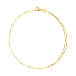 Bracelet or 375 jaune 18 cm