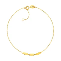 Bracelet or 375 jaune 18.5cm
