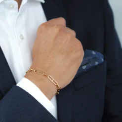 Bracelet or 375 jaune 19 cm