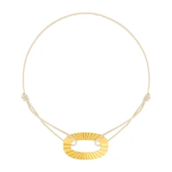 Bracelet or jaune 375 cordon