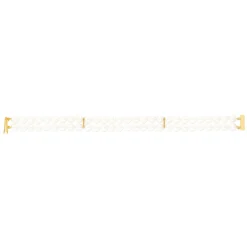 Bracelet or 750 jaune double rang perles de culture du Japon 18 cm