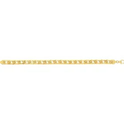 Bracelet or 375 jaune maille fantaisie 19 cm