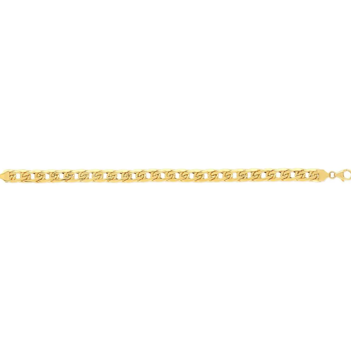 Bracelet or 375 jaune maille fantaisie 19 cm