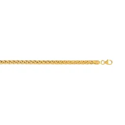 Bracelet or 375 jaune maille palmier 18 cm