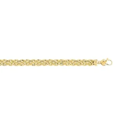 Bracelet or 750 jaune maille royale 18,5 cm