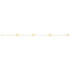 Bracelet or 375 jaune motif nids d'abeilles 18cm