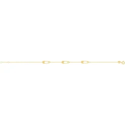 Bracelet or 750 jaune motif épingles 18cm