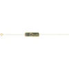 Bracelet or jaune 375 nacre 18 cm motif silhouette