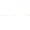 Bracelet or 375 jaune zirconia 18 cm