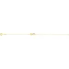 Bracelet or 375 2 tons diamants infini 18 cm