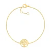 Bracelet plaqué or arbre de vie 19 cm