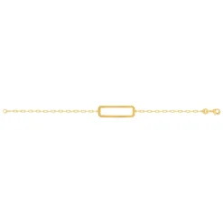 Bracelet plaqué or 18 cm