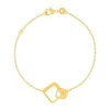 Bracelet plaqué or 18 cm