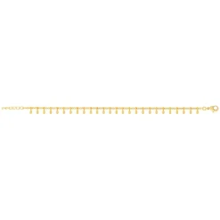 Bracelet plaqué or 16 à 18 cm