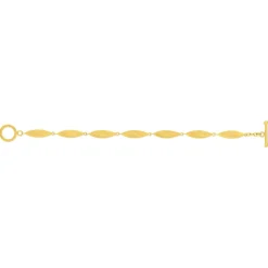 Bracelet plaqué or jaune 18cm