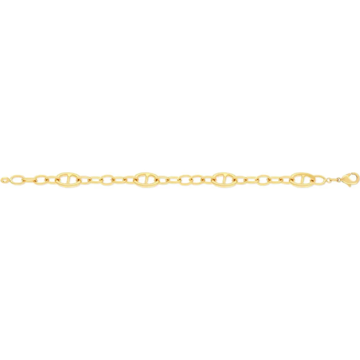 Bracelet plaqué or jaune 18cm
