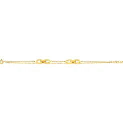Bracelet plaqué or jaune 19cm