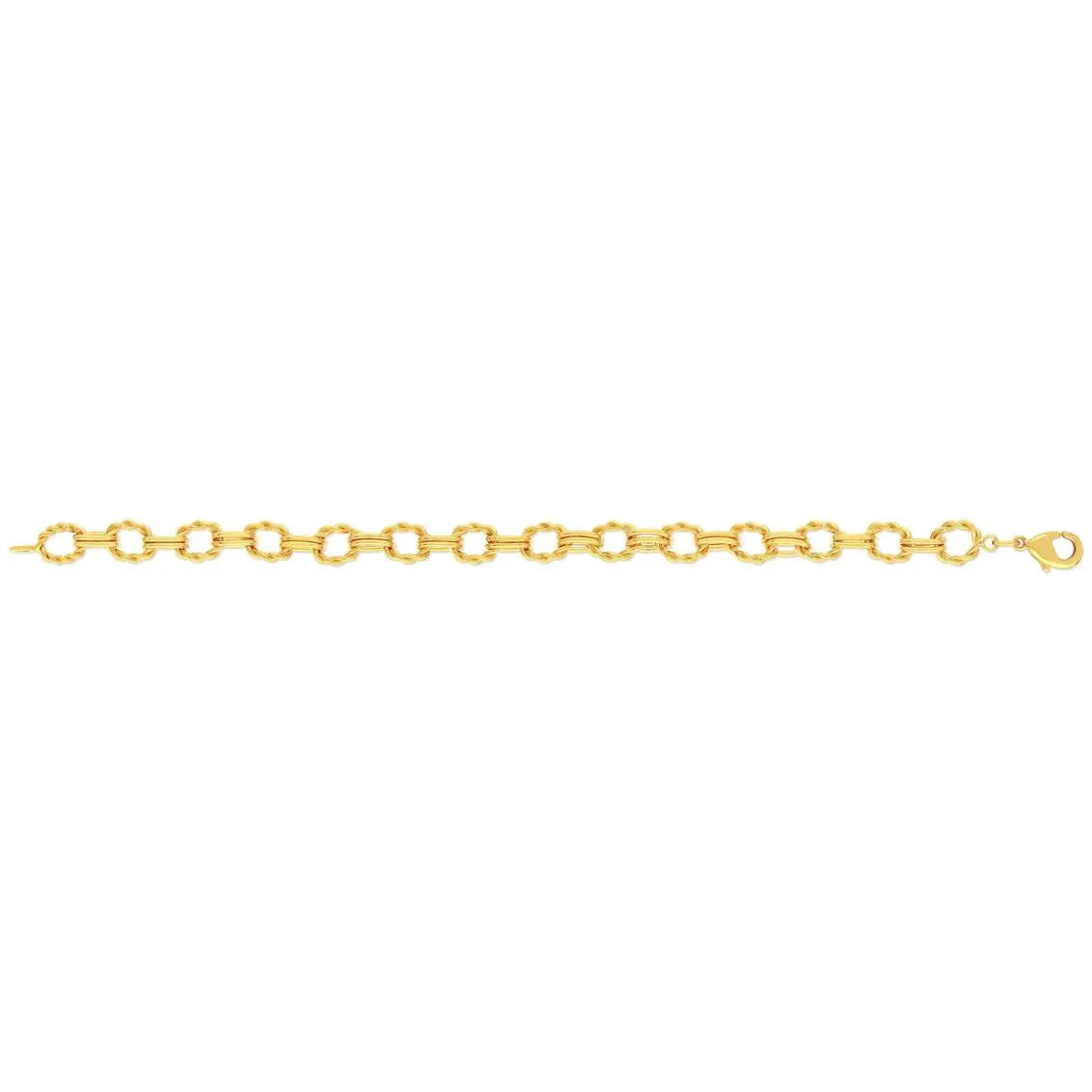 Bracelet plaqué or jaune 18cm