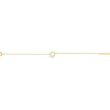 Bracelet plaqué or jaune et ziconias 19cm