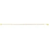 Bracelet plaqué or jaune quartz rose 19.5 cm