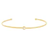 Bracelet plaqué or jaune zirconia 58 mm