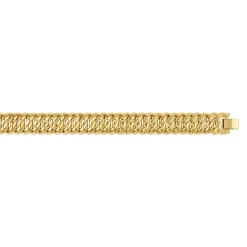 Bracelet plaqué or maille américaine 23 cm