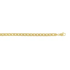 Bracelet plaqué or maille fantaisie 19 cm