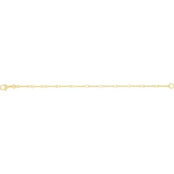 Bracelet plaqué or maillons 18 cm
