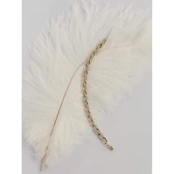 Bracelet plaqué or 2 tons maille et zirconias 19 cm