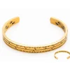 Bracelet rigide acier doré
