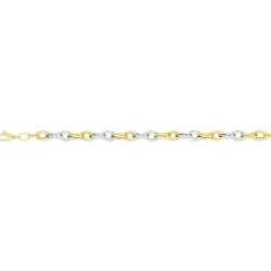 Bracelet souple MATY Or 750 2 tons 19 cm