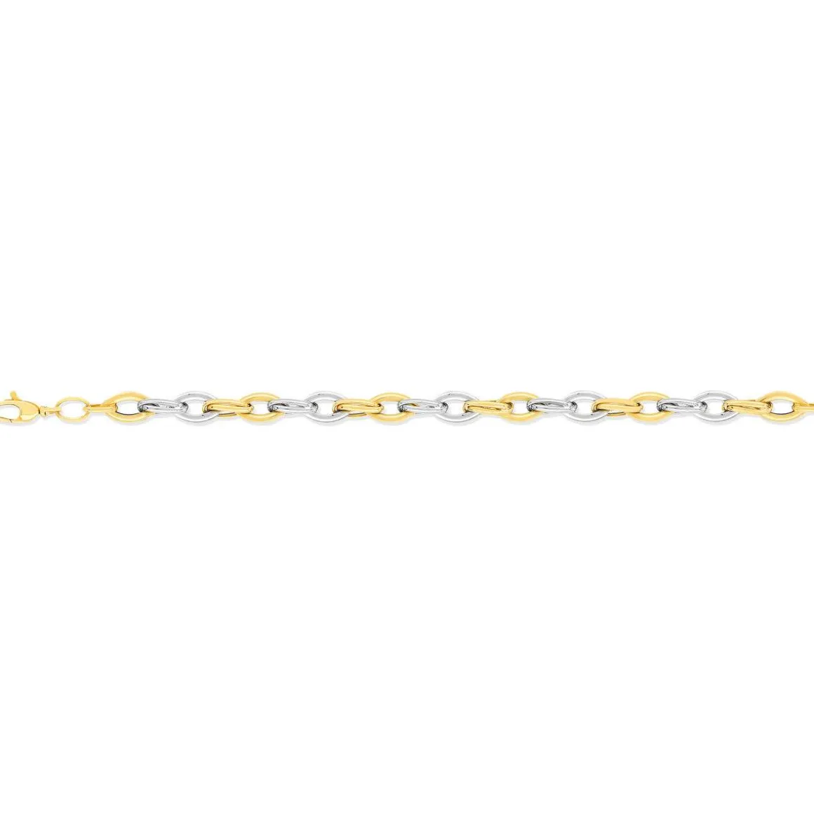 Bracelet souple MATY Or 750 2 tons 19 cm