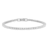 Bracelet tennis argent 925 zirconias serti 4 griffes 19.5cm