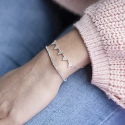 Bracelet tennis argent 925 zirconias 18 cm