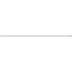 Bracelet tennis argent 925 zirconias serti clos 19.5cm