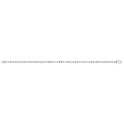 Bracelet tennis or 750 blanc diamant synthétique