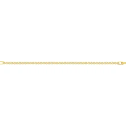 Bracelet tennis plaqué or jaune serti clos 19,5cm