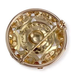 Broche d'occasion or 750 jaune