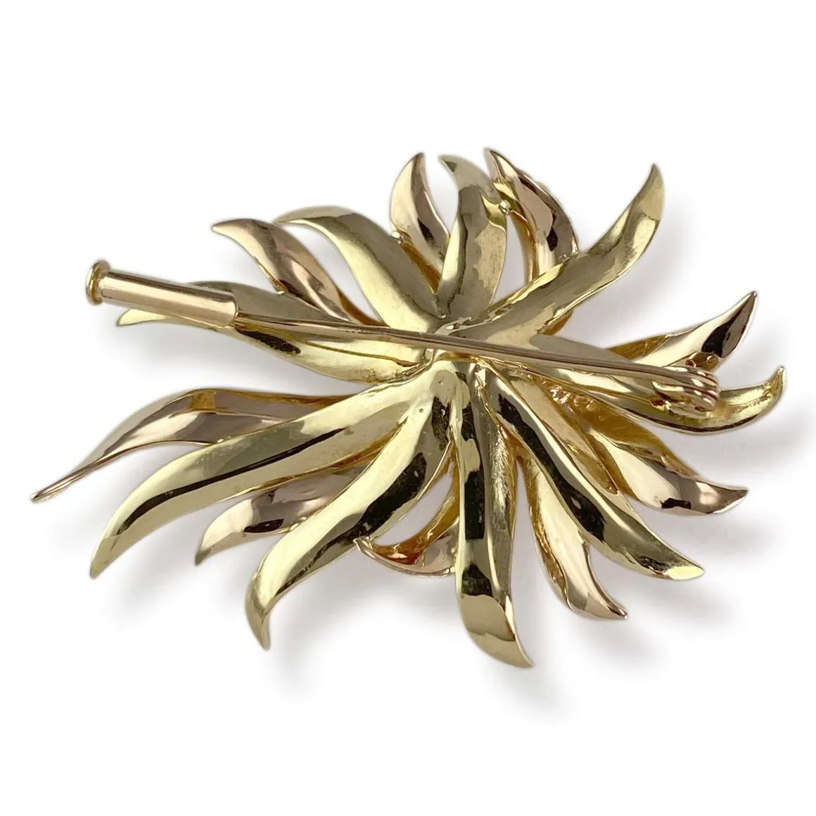 Broche d'occasion or 750 jaune diamant