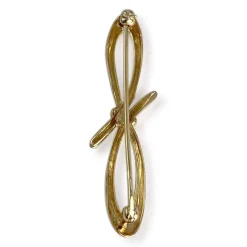 Broche d'occasion or 750 jaune motif noeud