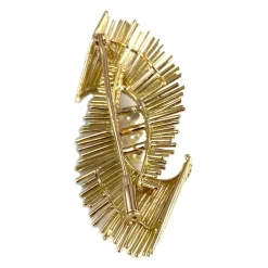 Broche d'occasion or 750 jaune perle de culture