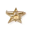 Broche d'occasion 3 ors 750 perle