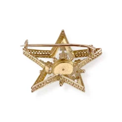 Broche d'occasion 3 ors 750 perle