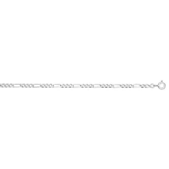 Chaine argent 925 maille cheval alternée triple 55 cm