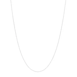 Chaine or blanc 375 45cm maille forçat