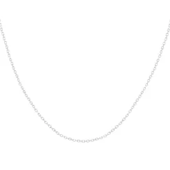 Chaine or blanc 375 maille forçat 45cm