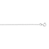 Chaine or 750 blanc massif maille forçat 40 cm